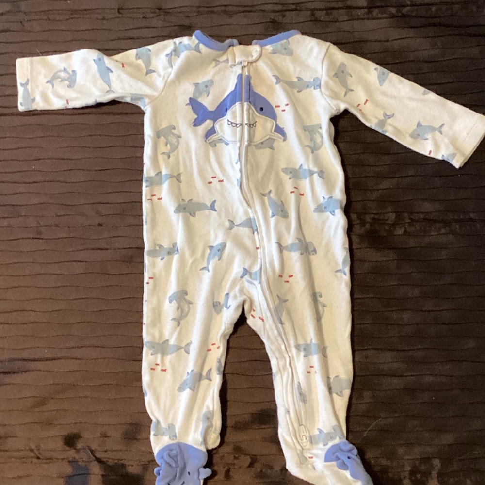 Cute Blue Animal Kids pajamas 6m